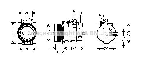 AVA QUALITY COOLING Компрессор, кондиционер MSAK091